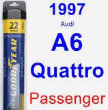 Passenger Wiper Blade for 1997 Audi A6 Quattro - Assurance