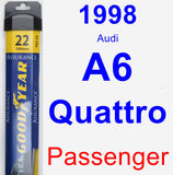 Passenger Wiper Blade for 1998 Audi A6 Quattro - Assurance