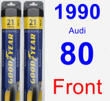 Front Wiper Blade Pack for 1990 Audi 80 - Assurance