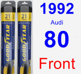 Front Wiper Blade Pack for 1992 Audi 80 - Assurance
