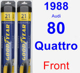 Front Wiper Blade Pack for 1988 Audi 80 Quattro - Assurance