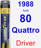 Driver Wiper Blade for 1988 Audi 80 Quattro - Assurance