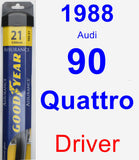 Driver Wiper Blade for 1988 Audi 90 Quattro - Assurance