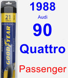 Passenger Wiper Blade for 1988 Audi 90 Quattro - Assurance