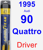 Driver Wiper Blade for 1995 Audi 90 Quattro - Assurance