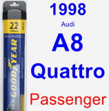 Passenger Wiper Blade for 1998 Audi A8 Quattro - Assurance