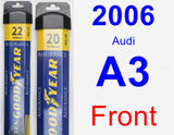 Front Wiper Blade Pack for 2006 Audi A3 - Assurance