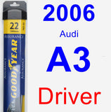 Driver Wiper Blade for 2006 Audi A3 - Assurance