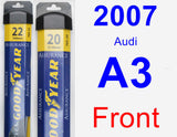 Front Wiper Blade Pack for 2007 Audi A3 - Assurance