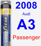Passenger Wiper Blade for 2008 Audi A3 - Assurance