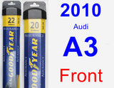 Front Wiper Blade Pack for 2010 Audi A3 - Assurance