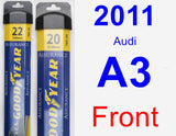 Front Wiper Blade Pack for 2011 Audi A3 - Assurance