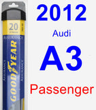 Passenger Wiper Blade for 2012 Audi A3 - Assurance