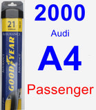 Passenger Wiper Blade for 2000 Audi A4 - Assurance