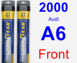 Front Wiper Blade Pack for 2000 Audi A6 - Assurance