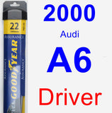 Driver Wiper Blade for 2000 Audi A6 - Assurance