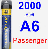 Passenger Wiper Blade for 2000 Audi A6 - Assurance