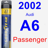 Passenger Wiper Blade for 2002 Audi A6 - Assurance