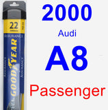 Passenger Wiper Blade for 2000 Audi A8 - Assurance