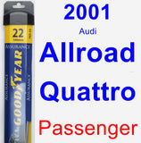Passenger Wiper Blade for 2001 Audi Allroad Quattro - Assurance