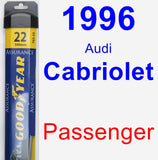 Passenger Wiper Blade for 1996 Audi Cabriolet - Assurance