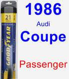Passenger Wiper Blade for 1986 Audi Coupe - Assurance