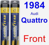 Front Wiper Blade Pack for 1984 Audi Quattro - Assurance