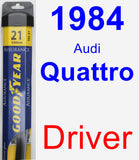 Driver Wiper Blade for 1984 Audi Quattro - Assurance