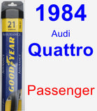 Passenger Wiper Blade for 1984 Audi Quattro - Assurance