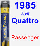Passenger Wiper Blade for 1985 Audi Quattro - Assurance