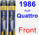 Front Wiper Blade Pack for 1986 Audi Quattro - Assurance