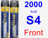 Front Wiper Blade Pack for 2000 Audi S4 - Assurance