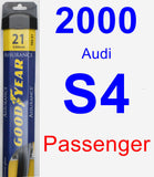 Passenger Wiper Blade for 2000 Audi S4 - Assurance