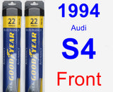 Front Wiper Blade Pack for 1994 Audi S4 - Assurance