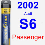 Passenger Wiper Blade for 2002 Audi S6 - Assurance
