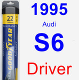 Driver Wiper Blade for 1995 Audi S6 - Assurance