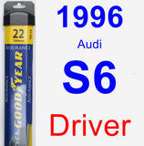 Driver Wiper Blade for 1996 Audi S6 - Assurance