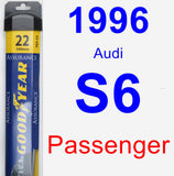 Passenger Wiper Blade for 1996 Audi S6 - Assurance