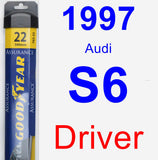 Driver Wiper Blade for 1997 Audi S6 - Assurance