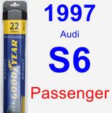 Passenger Wiper Blade for 1997 Audi S6 - Assurance