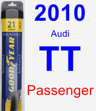 Passenger Wiper Blade for 2010 Audi TT - Assurance