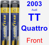 Front Wiper Blade Pack for 2003 Audi TT Quattro - Assurance