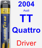 Driver Wiper Blade for 2004 Audi TT Quattro - Assurance