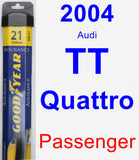 Passenger Wiper Blade for 2004 Audi TT Quattro - Assurance