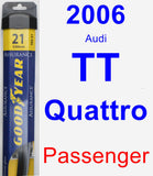 Passenger Wiper Blade for 2006 Audi TT Quattro - Assurance