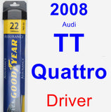 Driver Wiper Blade for 2008 Audi TT Quattro - Assurance
