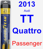 Passenger Wiper Blade for 2013 Audi TT Quattro - Assurance