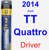 Driver Wiper Blade for 2014 Audi TT Quattro - Assurance
