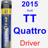 Driver Wiper Blade for 2015 Audi TT Quattro - Assurance