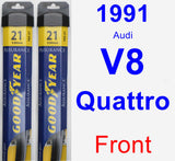 Front Wiper Blade Pack for 1991 Audi V8 Quattro - Assurance
